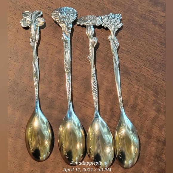 🚫SOLD🚫1885 Tiffany & Company Floral Motif Demitasse Spoon Collection Sterling - Picture 15 of 15
